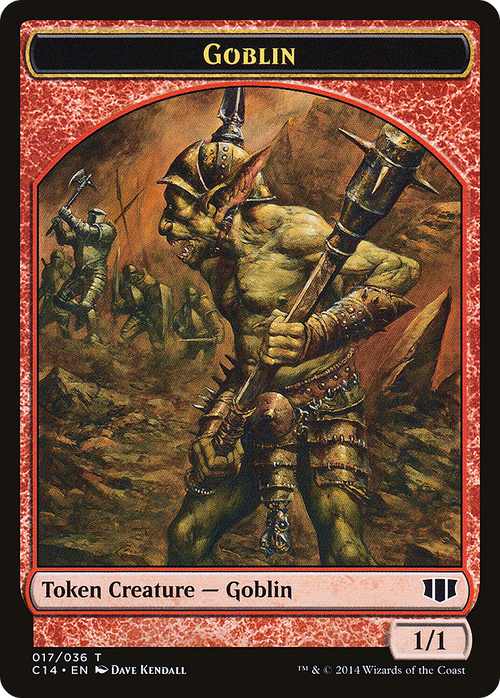 Goblin // Goat Double-sided Token (C14-017) - Commander 2014 Tokens