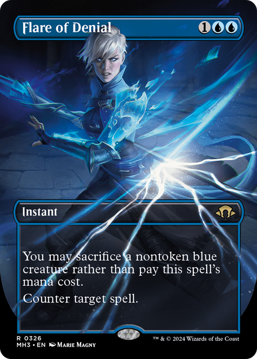 Flare of Denial (Borderless) (MH3-326) - Modern Horizons 3