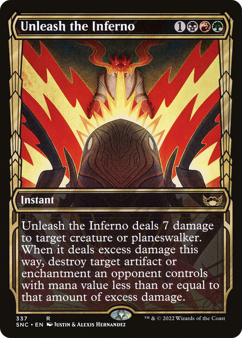 Unleash the Inferno (Showcase) (SNC-337) - Streets of New Capenna: (Showcase)