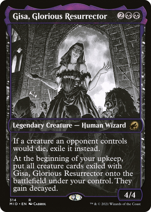 Gisa, Glorious Resurrector (Showcase) (MID-314) - Innistrad: Midnight Hunt: (Showcase)