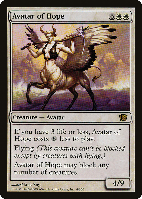 Avatar of Hope (8ED-004) - 8th Edition Foil