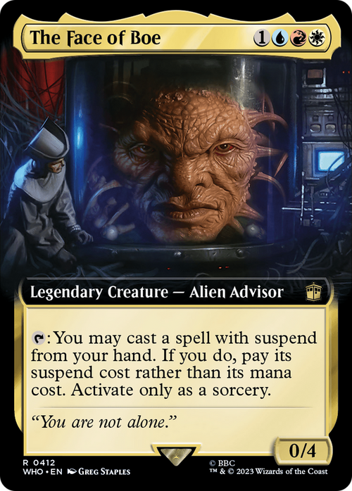 The Face of Boe (Extended Art) (WHO-412) - Doctor Who: (Extended Art)