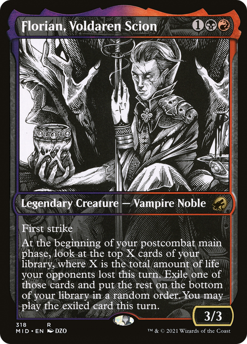 Florian, Voldaren Scion (Showcase) (MID-318) - Innistrad: Midnight Hunt: (Showcase)