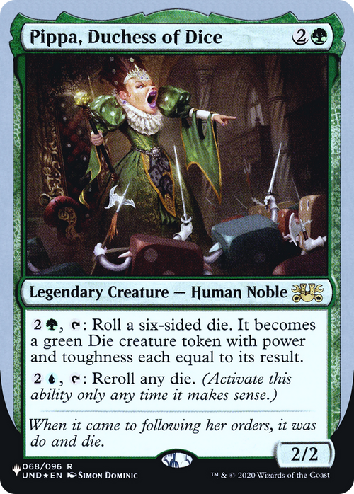 Pippa, Duchess of Dice (LIST-068/096) - The List (Unfinity Foil Edition) Foil
