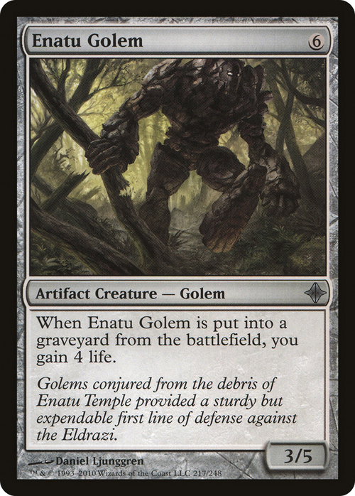 Enatu Golem (ROE-217) - Rise of the Eldrazi Foil