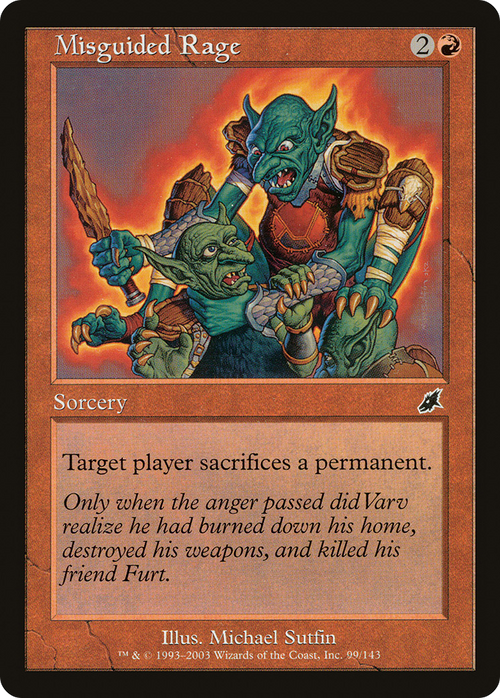 Misguided Rage (SCG-099) - Scourge Foil