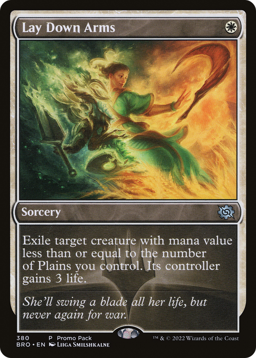 Lay Down Arms (PPBRO-380) - The Brothers' War Foil