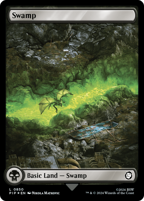 Swamp (0850) (Surge Foil) (PIP-850) - Fallout Foil