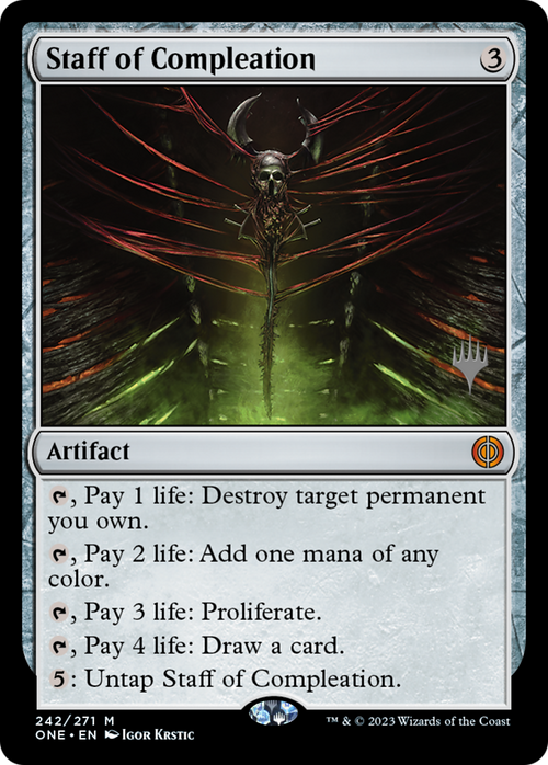 Staff of Compleation (PPONE-242) - Phyrexia: All Will Be One Promos