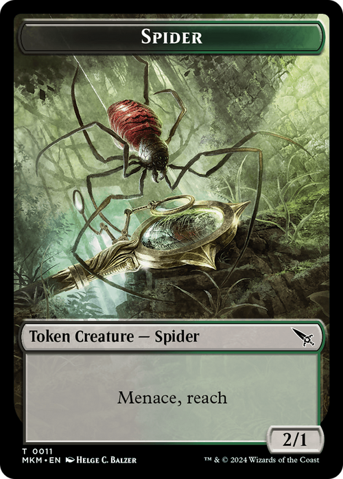 Spider (TMKM-011) - Murders at Karlov Manor Tokens