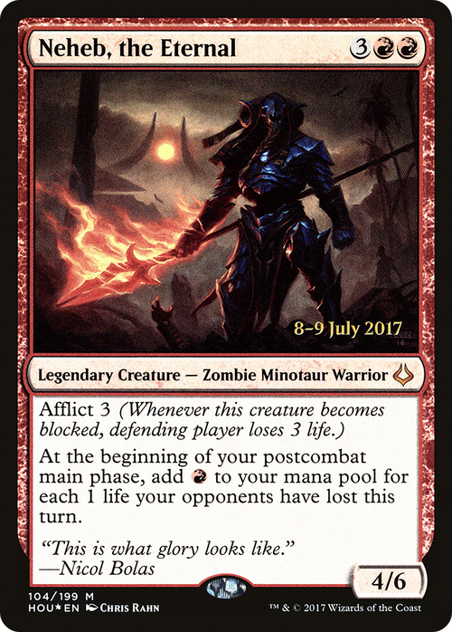Neheb, the Eternal (PRE-104S) - Hour of Devastation Promos Foil