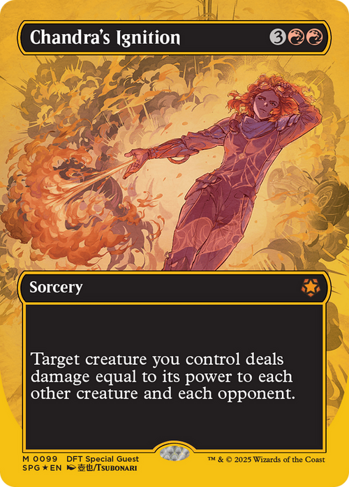 Chandra's Ignition (Borderless) (First-Place Foil) (SPG-099) - Special Guests Foil
