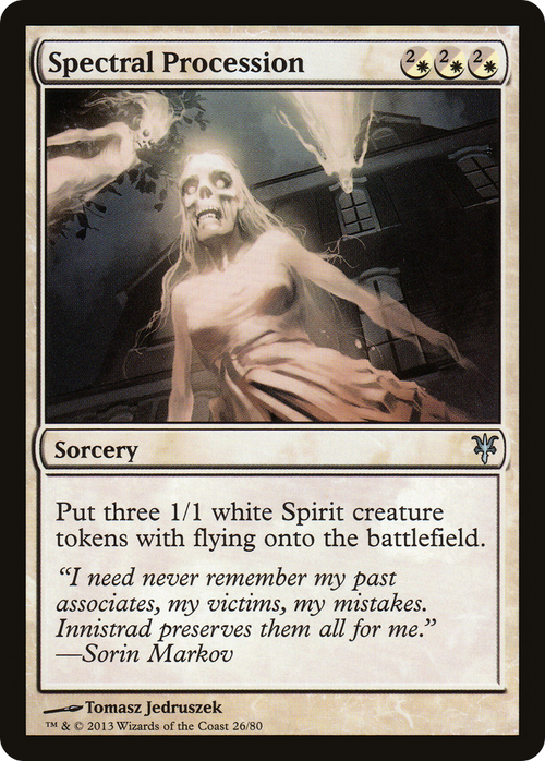 Spectral Procession (DDK-026) - Duel Decks: Sorin vs. Tibalt
