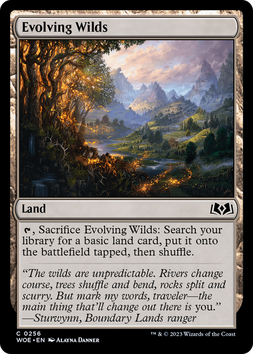 Evolving Wilds (WOE-256) - Wilds of Eldraine