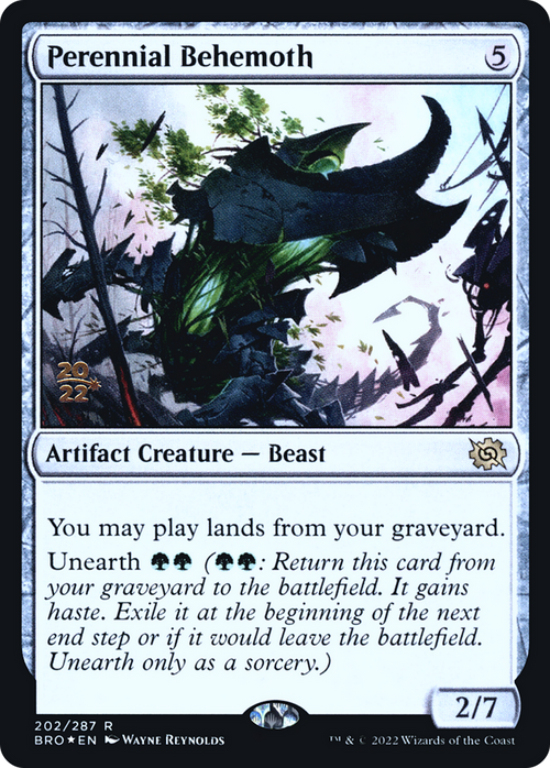 Perennial Behemoth (PRE-202) - The Brothers' War Promos Foil