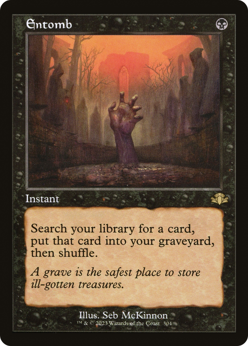 Entomb (Retro Frame) (DMR-304) - Dominaria Remastered
