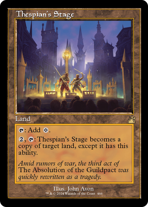 Thespian's Stage (Retro Frame) (RVR-466) - Ravnica Remastered Foil