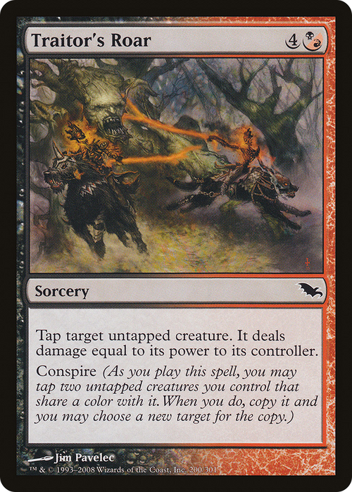Traitor's Roar (SHM-200) - Shadowmoor Foil
