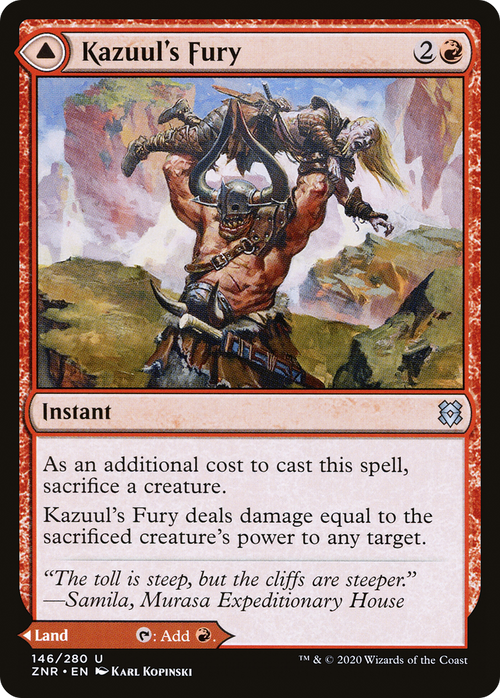 Kazuul's Fury (ZNR-146) - Zendikar Rising Foil