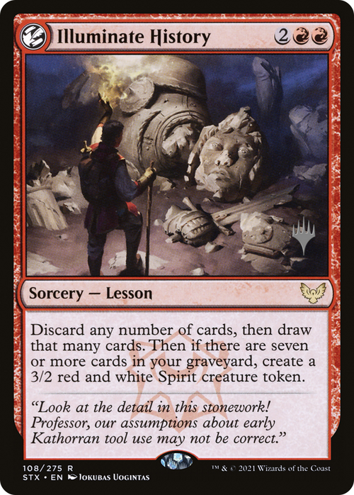 Illuminate History (PPSTX-108P) - Strixhaven: School of Mages Promos: (lesson) Foil