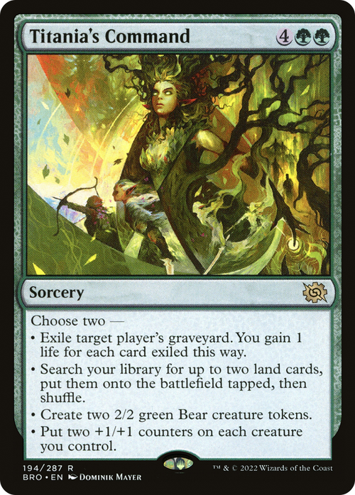 Titania's Command (BRO-194) - The Brothers' War Foil