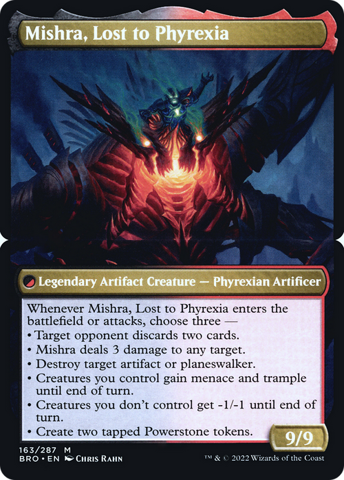Mishra, Lost to Phyrexia (PBRO-163BS) - The Brothers' War Promos Foil