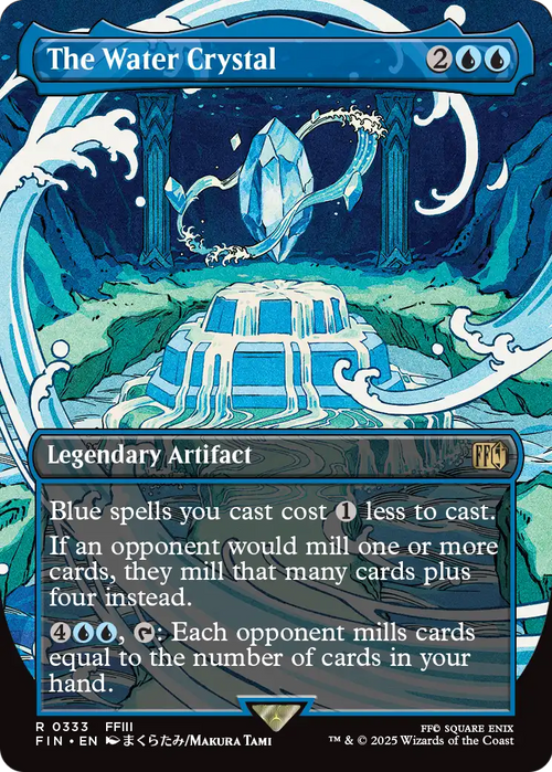 The Water Crystal (Borderless) (FIN-333) - FINAL FANTASY Foil