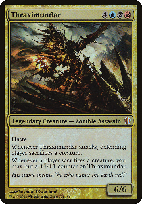 Thraximundar (Commander 2013) (OVER-221) - Commander 2013 Oversized Foil