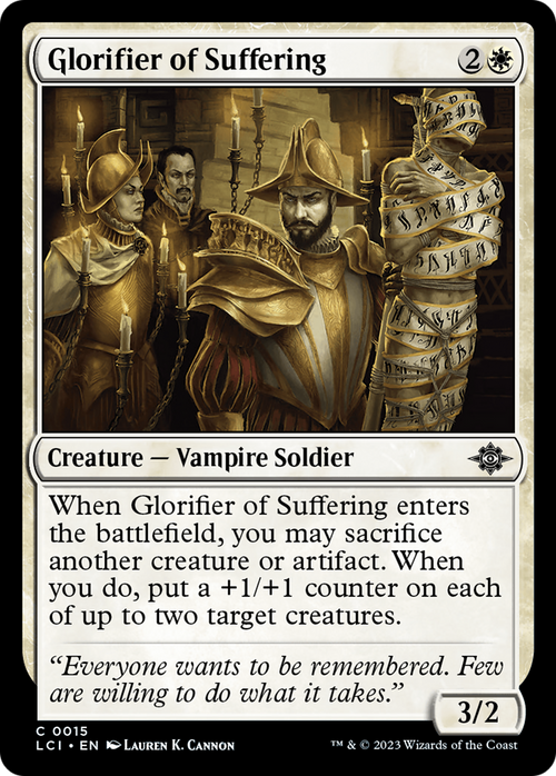 Glorifier of Suffering (LCI-015) - The Lost Caverns of Ixalan Foil