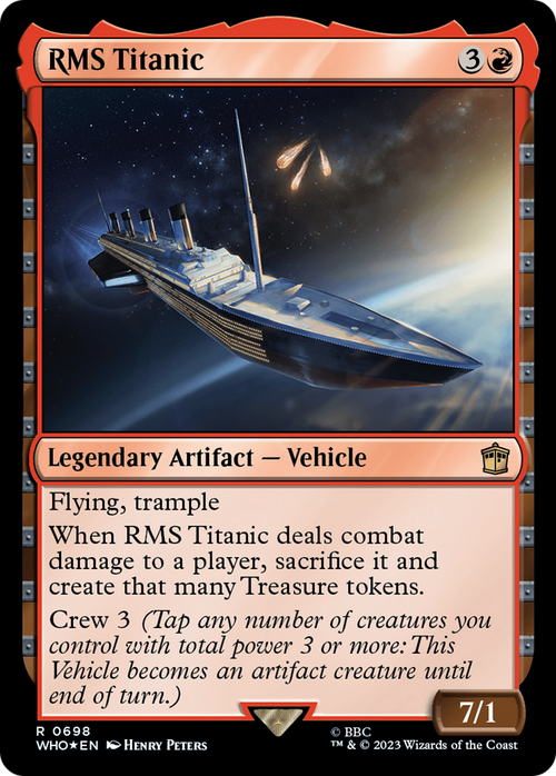 RMS Titanic (Surge Foil) (WHO-698) - Doctor Who Foil