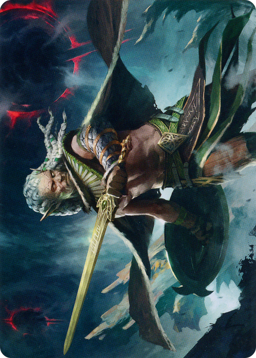 Serpent-Blade Assailant // Serpent-Blade Assailant (AMOM-040) - March of the Machine Art Series (Borderless)