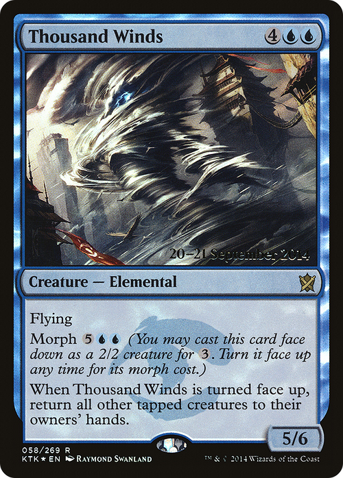 Thousand Winds (PRE-58S) - Khans of Tarkir Promos Foil