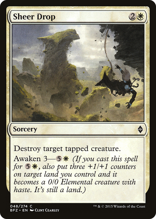 Sheer Drop (BFZ-048) - Battle for Zendikar
