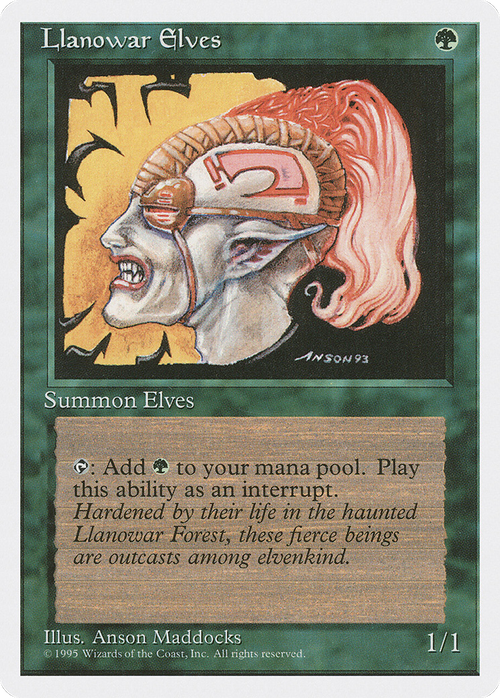 Llanowar Elves (4ED-145) - Fourth Edition
