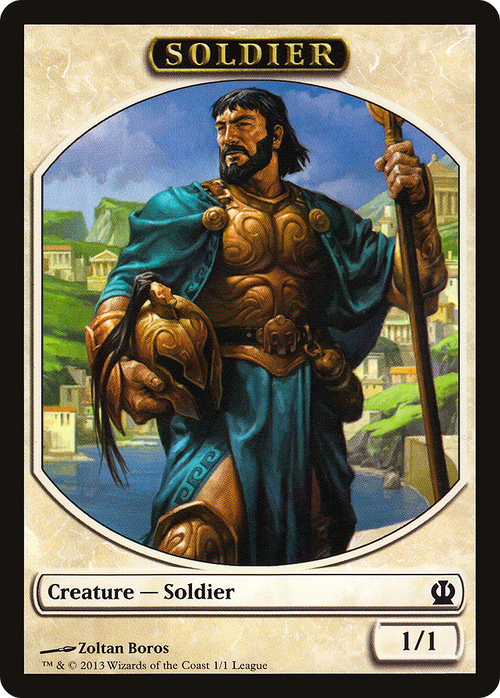 Soldier Token (Theros) (LEP-004) - League Tokens 2013