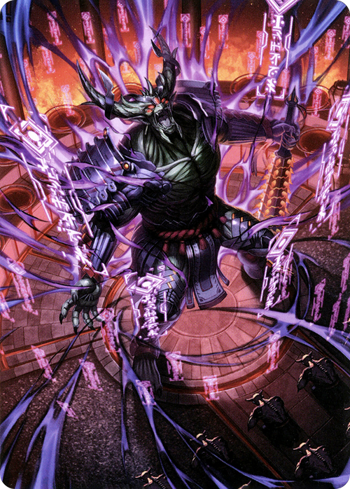 Hidetsugu, Devouring Chaos // Hidetsugu, Devouring Chaos (ANEO-056) - Neon Dynasty Art Series (Borderless)