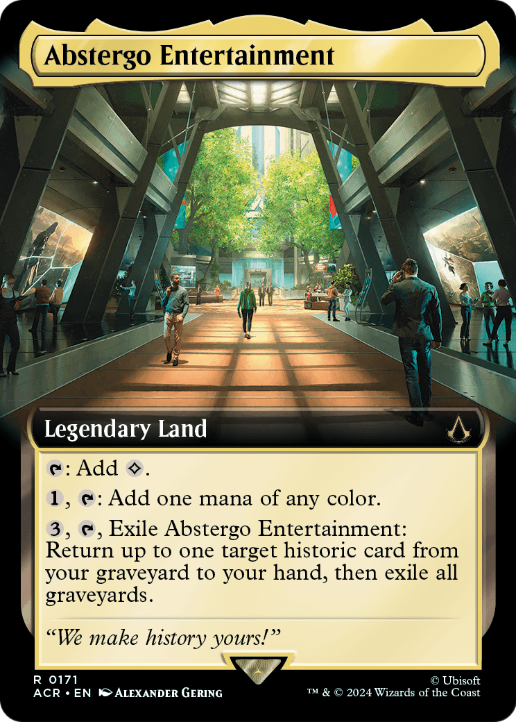 Abstergo Entertainment (Extended Art) (ACR-171) - Assassin's Creed: (Extended Art) Foil