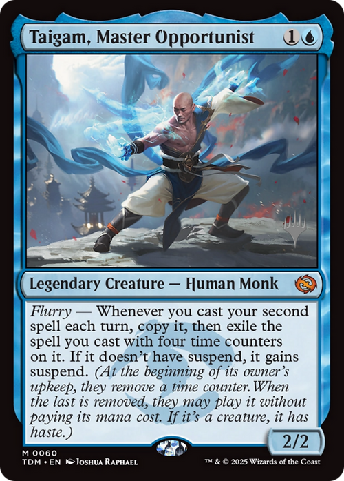 Taigam, Master Opportunist (PPTDM-60P) - Promo Pack: Tarkir: Dragonstorm Foil