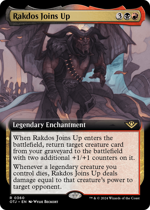Rakdos Joins Up (Extended Art) (OTJ-360) - Outlaws of Thunder Junction: (Extended Art)
