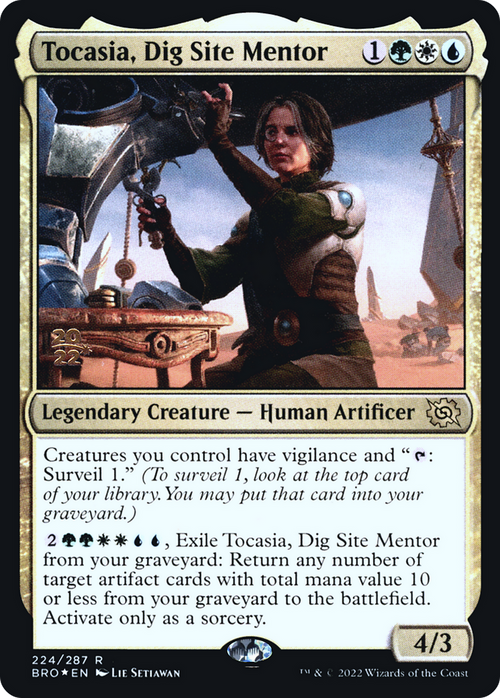 Tocasia, Dig Site Mentor (PRE-224) - The Brothers' War Promos Foil