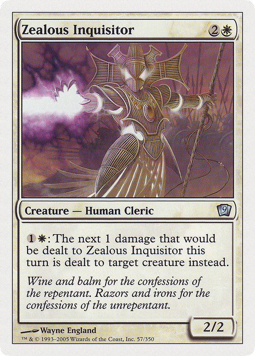 Zealous Inquisitor (9ED-057) - 9th Edition Foil