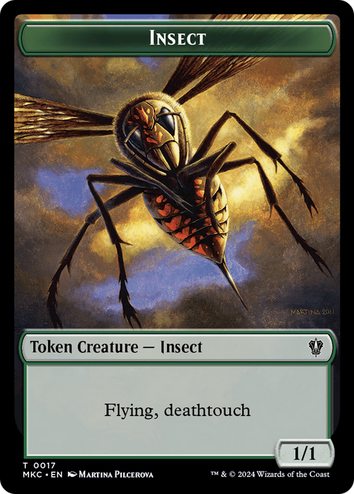 Insect (TMKC-017) - Murders at Karlov Manor Commander Tokens Foil