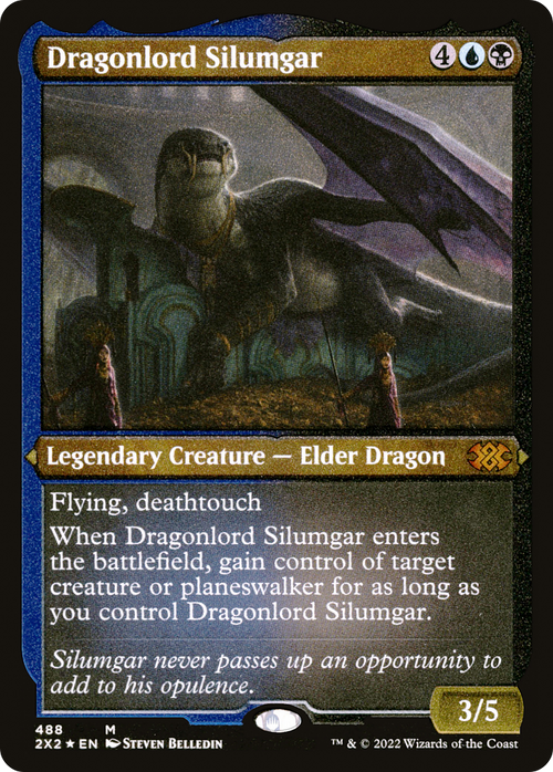 Dragonlord Silumgar (Foil Etched) (2X2-488) - Double Masters 2022 Foil