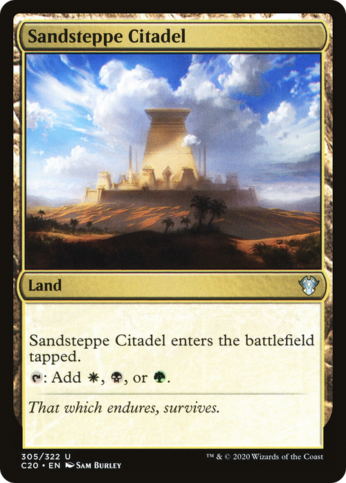 Sandsteppe Citadel (C20-305) - Commander 2020