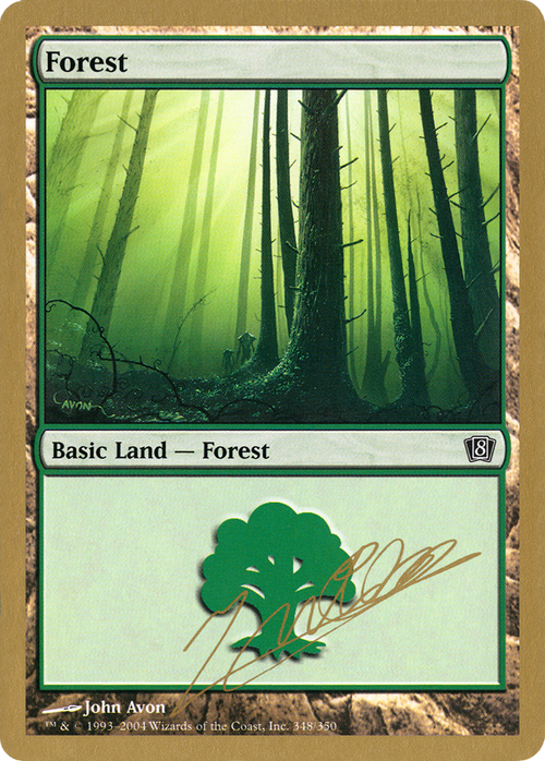 Forest (348) - 2004 Julien Nuijten (8ED) (WCD-JN348) - World Championship Decks 2004