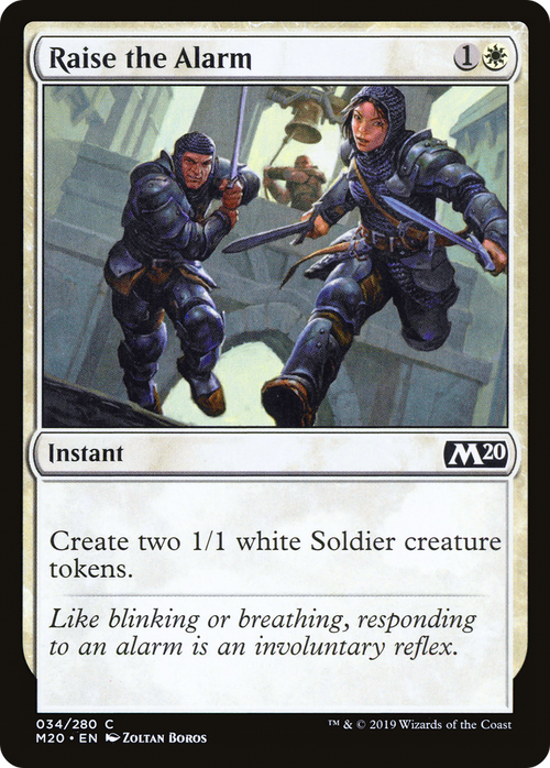 Raise the Alarm (M20-034) - Core Set 2020 Foil