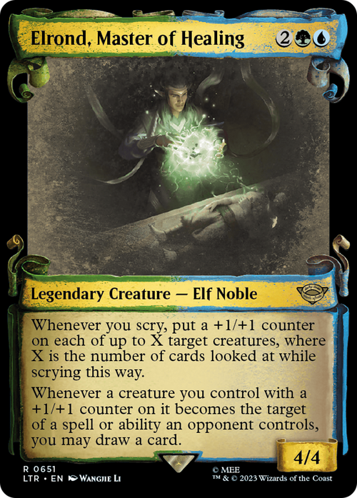Elrond, Master of Healing (Showcase Scrolls) (LTR-651) - The Lord of the Rings: Tales of Middle-earth: (Showcase)
