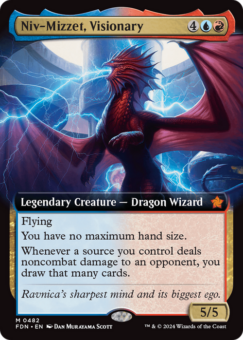 Niv-Mizzet, Visionary (Extended Art) (FDN-482) - Foundations: (Extended Art)