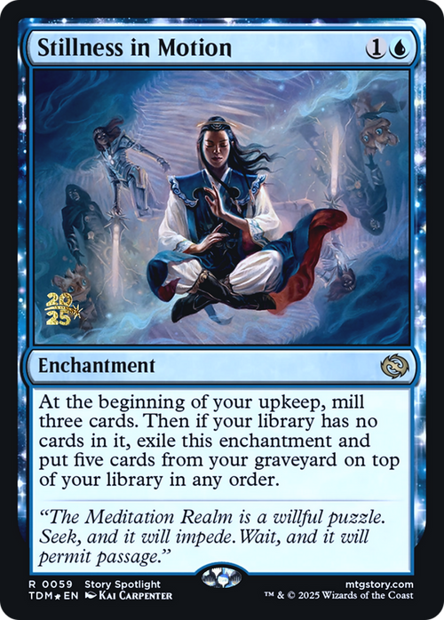 Stillness in Motion (PRE-59S) - Prerelease Cards: (enchantment) Foil