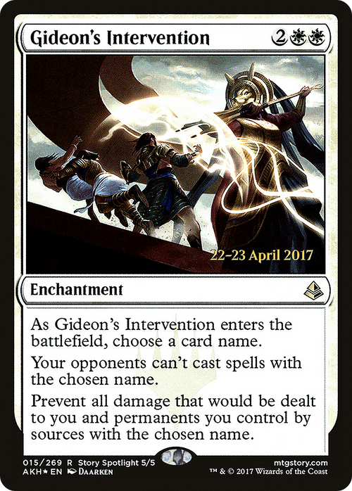 Gideon's Intervention (PRE-15S) - Amonkhet Promos Foil